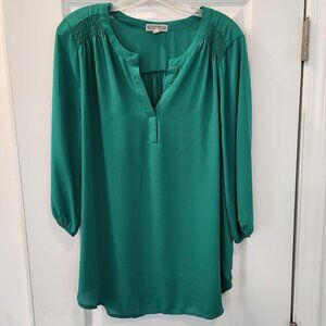 PLEIONE LARGE EMERALD GREEN TUNIC TOP